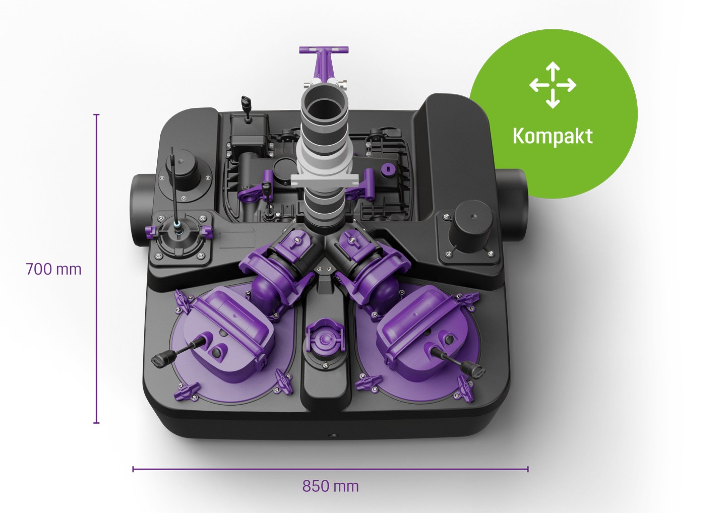 Ecolift L with compact dimensions.